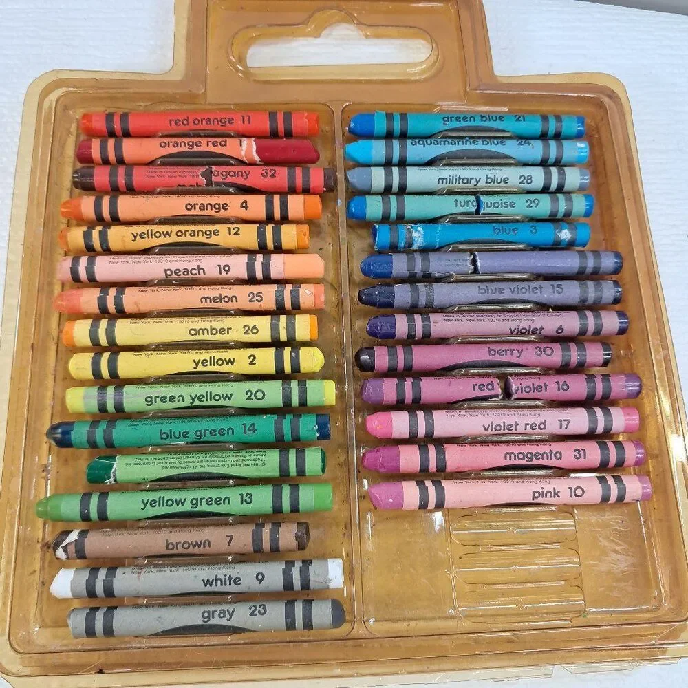 Vintage‎ Mel Appel crayon set kids art supplies Crayart crayons drawing rainbow